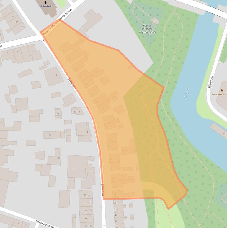 Kaart van postcodegebied 8061JE.