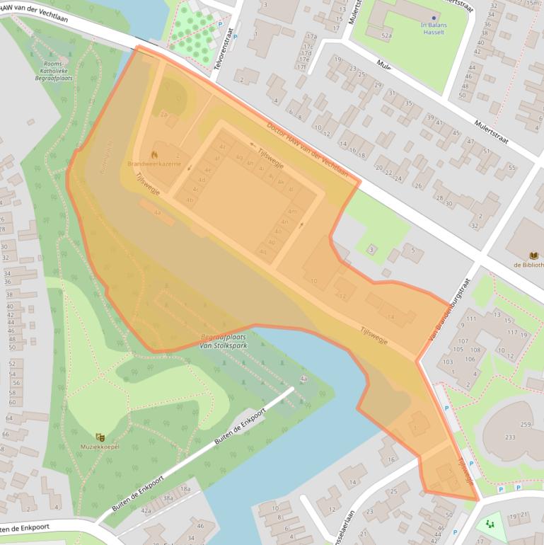 Kaart van postcodegebied 8061JH.