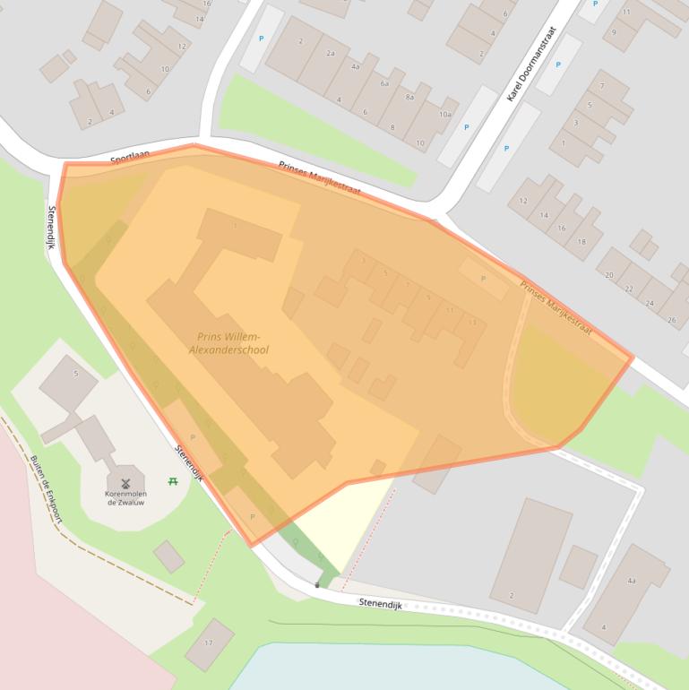 Kaart van postcodegebied 8061JM.