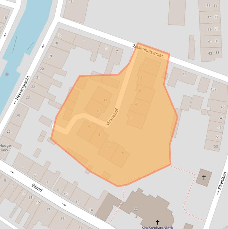 Kaart van postcodegebied 8061KA.