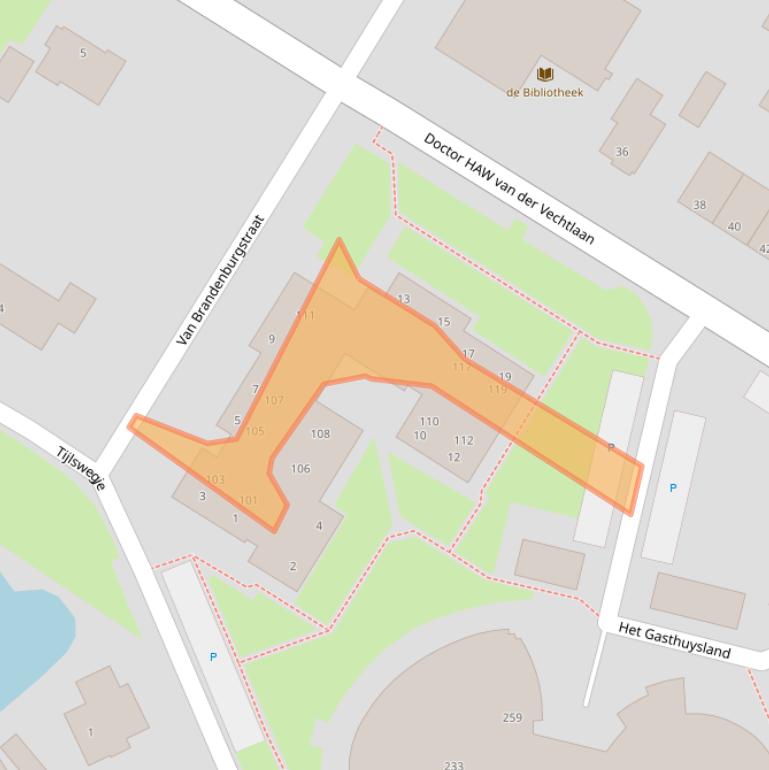 Kaart van postcodegebied 8061KG.