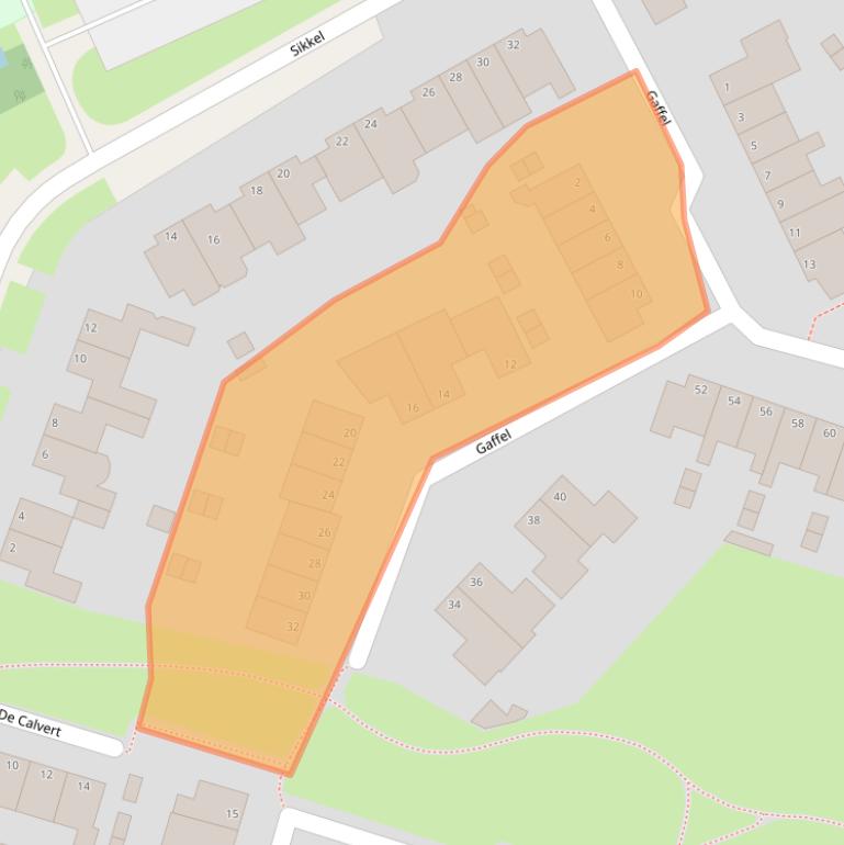 Kaart van postcodegebied 8061LA.