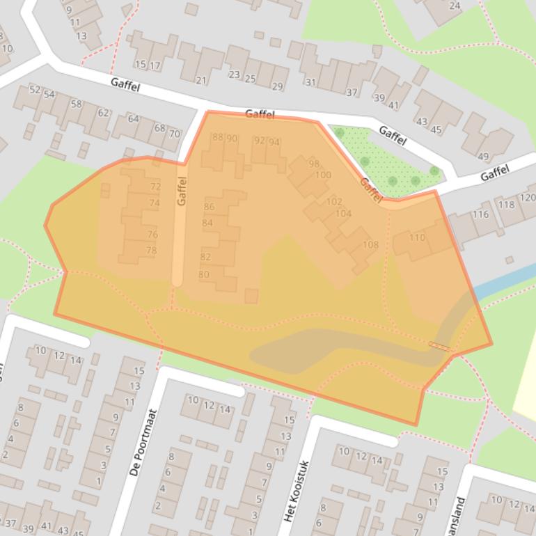 Kaart van postcodegebied 8061LC.
