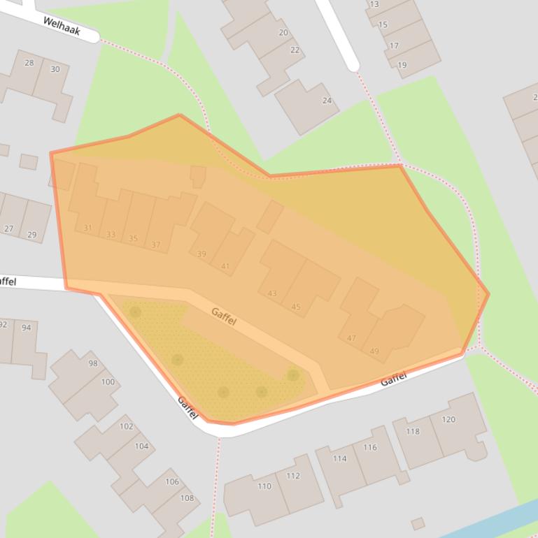 Kaart van postcodegebied 8061LG.