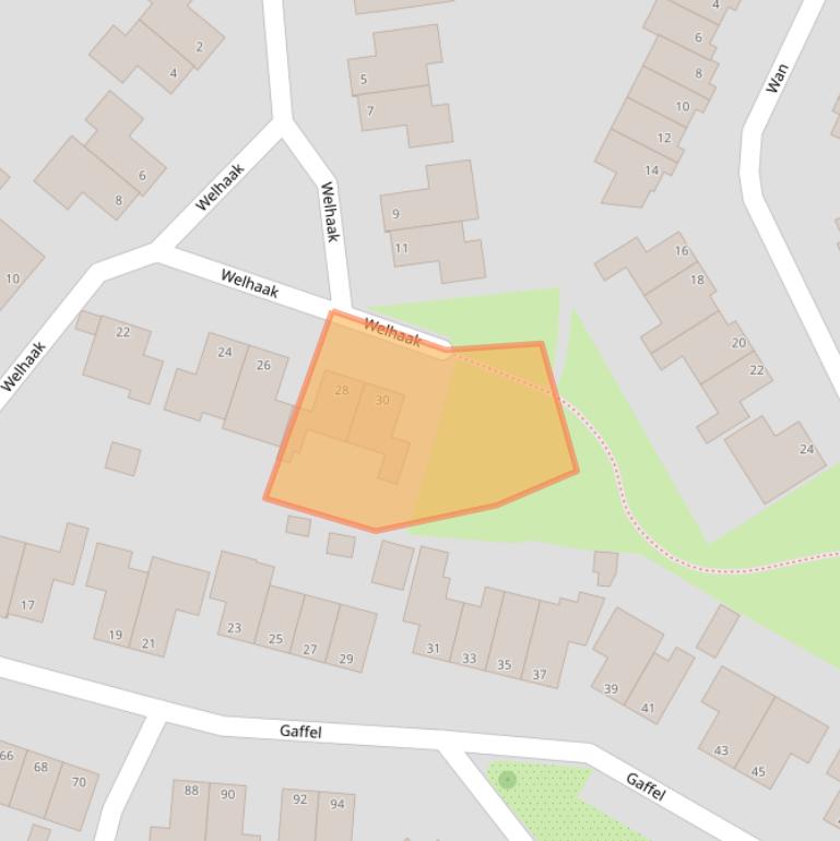 Kaart van postcodegebied 8061LJ.