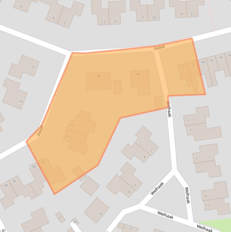 Kaart van postcodegebied 8061MB.