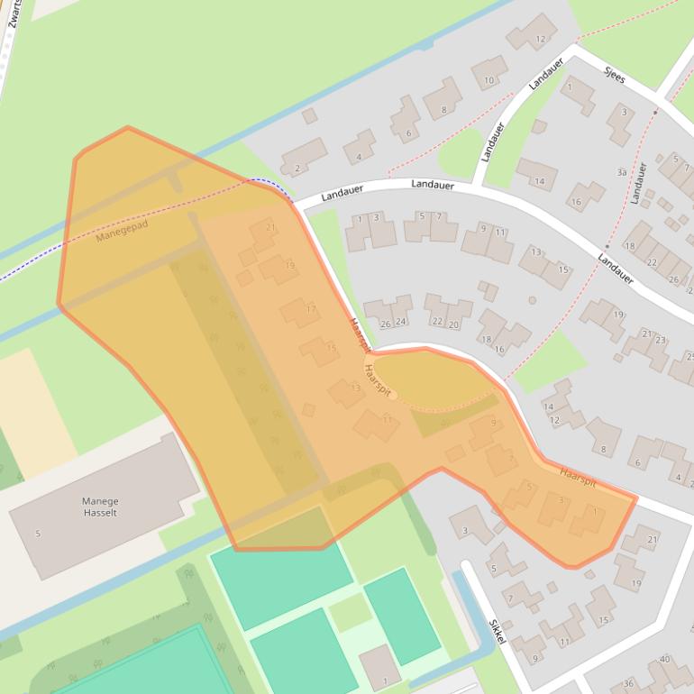 Kaart van postcodegebied 8061MN.