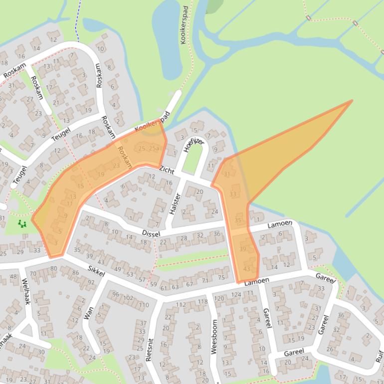 Kaart van postcodegebied 8061MT.