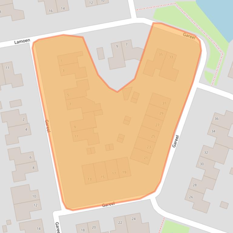 Kaart van postcodegebied 8061MX.