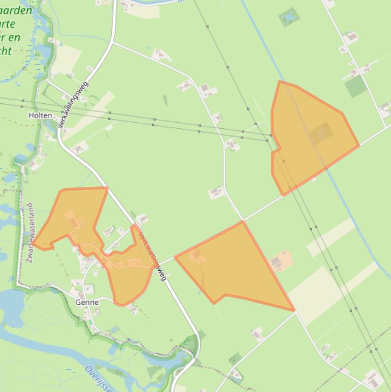 Kaart van postcodegebied 8061PG.