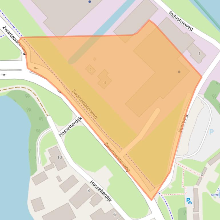 Kaart van postcodegebied 8061RJ.