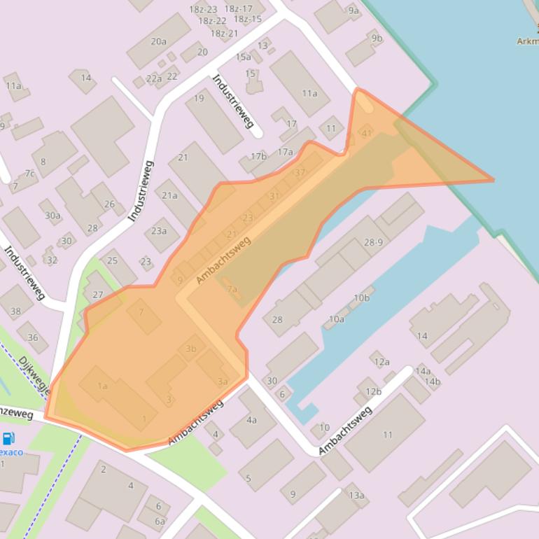 Kaart van postcodegebied 8061RM.