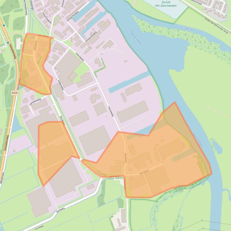 Kaart van postcodegebied 8061RW.