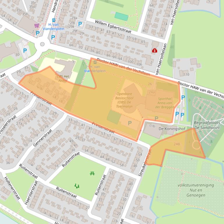 Kaart van postcodegebied 8061ZC.