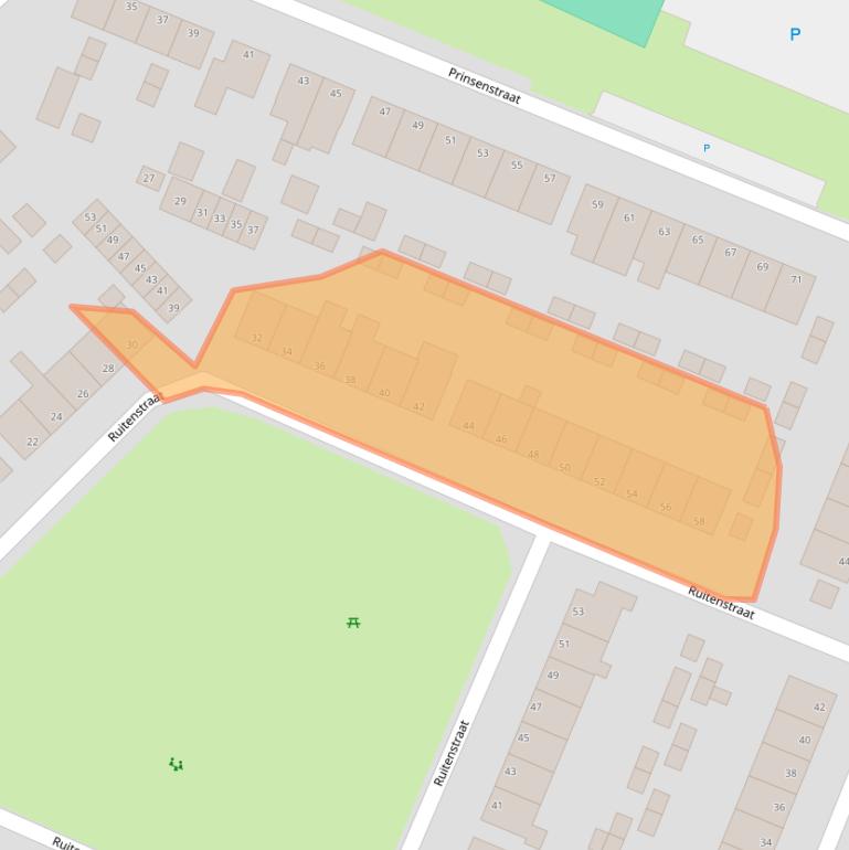 Kaart van postcodegebied 8061ZN.