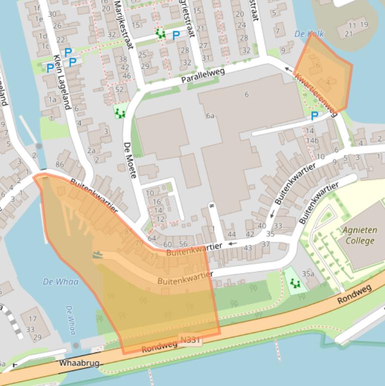 Kaart van postcodegebied 8064AD.