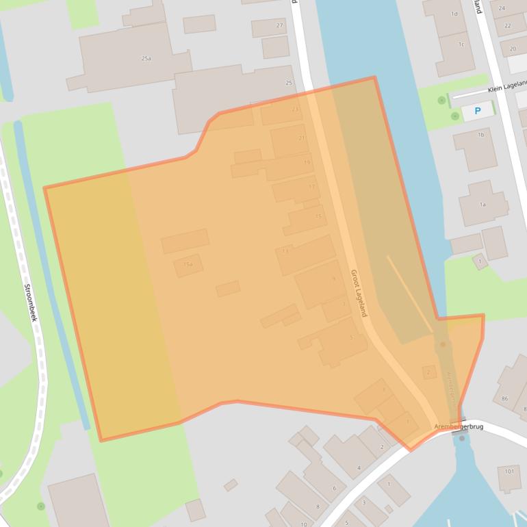 Kaart van postcodegebied 8064AL.