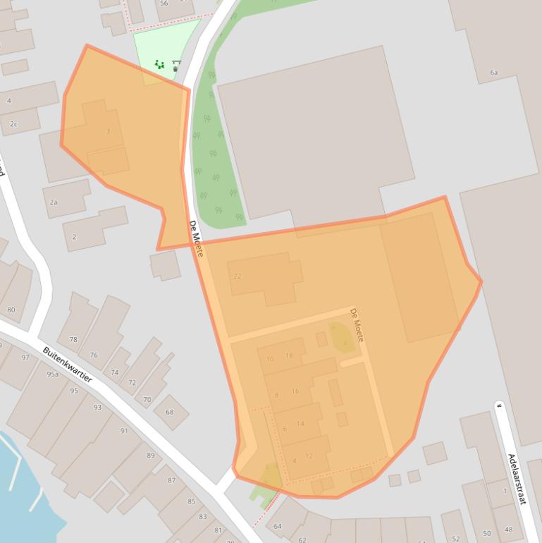 Kaart van postcodegebied 8064AZ.