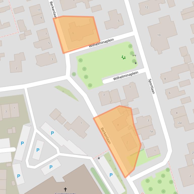 Kaart van postcodegebied 8064BR.