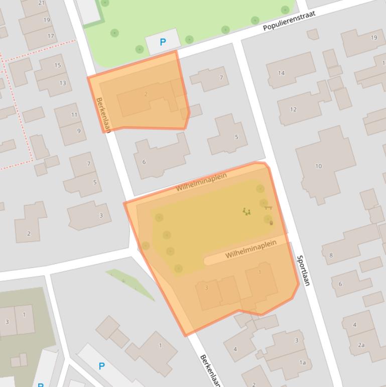 Kaart van postcodegebied 8064BT.