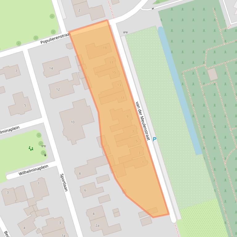 Kaart van postcodegebied 8064BV.