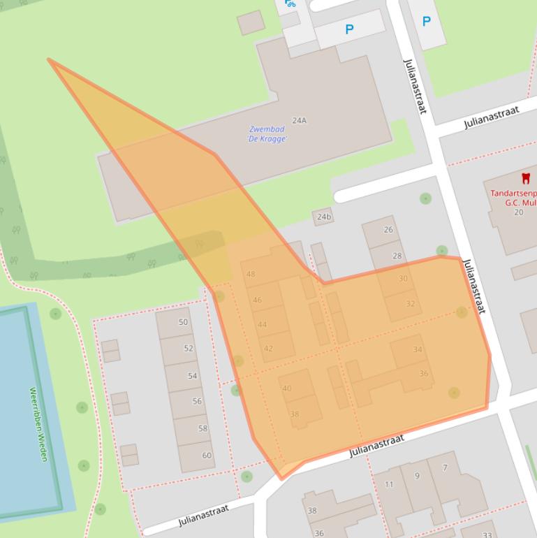 Kaart van postcodegebied 8064CE.