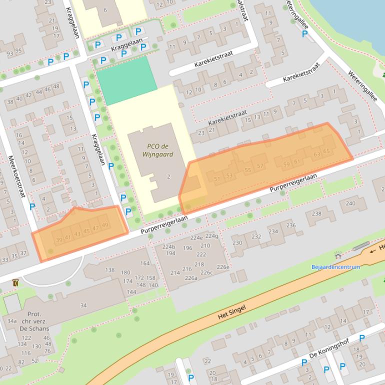 Kaart van postcodegebied 8064DB.