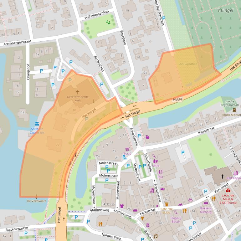 Kaart van postcodegebied 8064DJ.