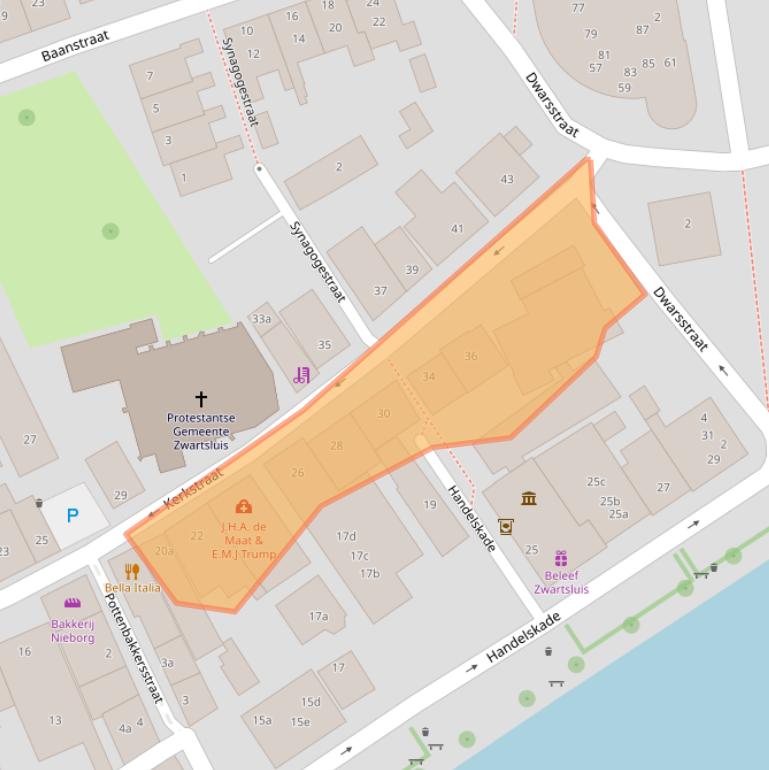 Kaart van postcodegebied 8064DP.