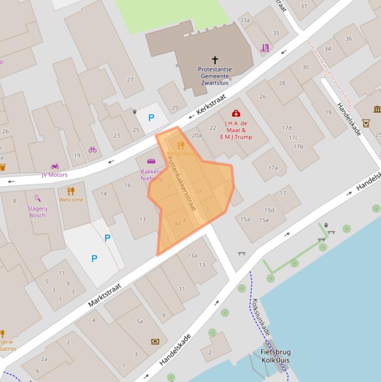 Kaart van postcodegebied 8064DS.