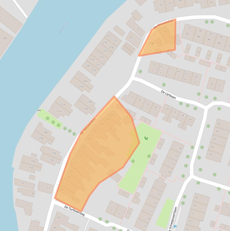 Kaart van postcodegebied 8064EC.