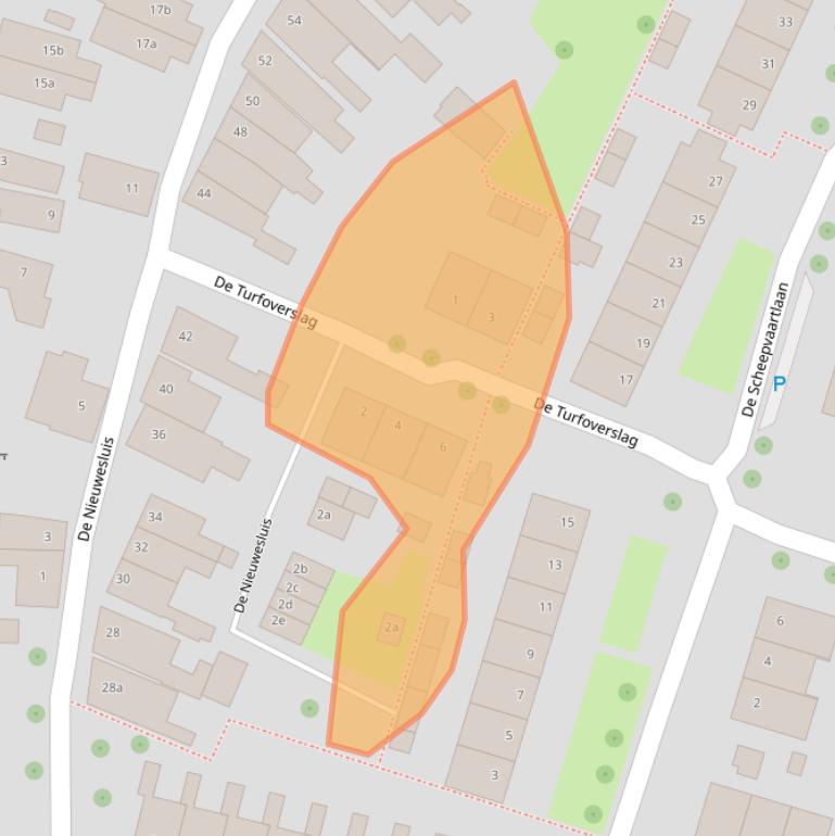 Kaart van postcodegebied 8064EN.