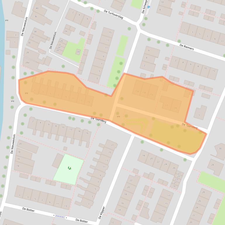 Kaart van postcodegebied 8064ET.