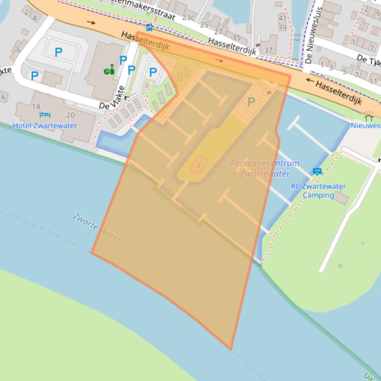 Kaart van postcodegebied 8064GE.