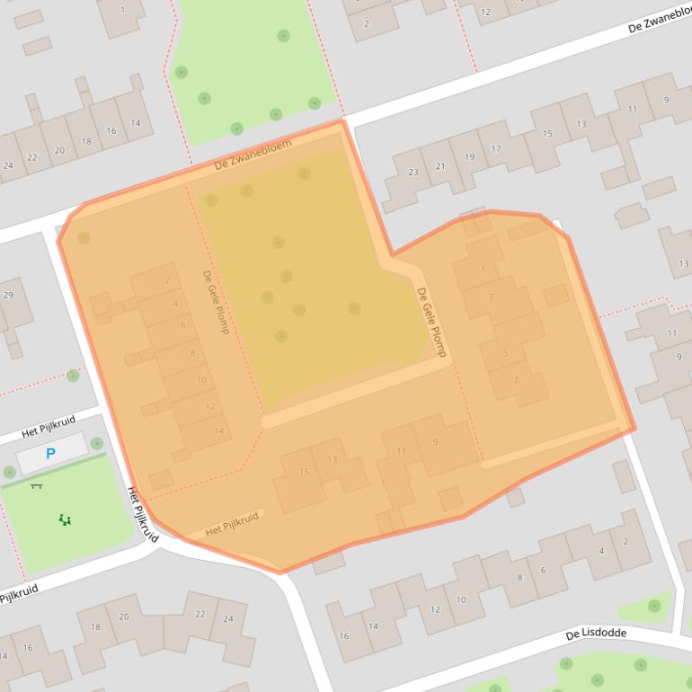 Kaart van postcodegebied 8064HG.