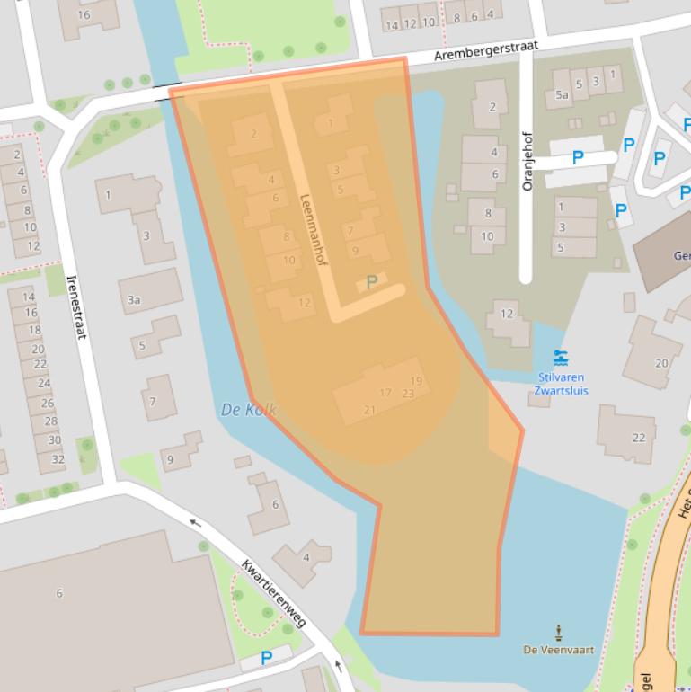 Kaart van postcodegebied 8064KA.