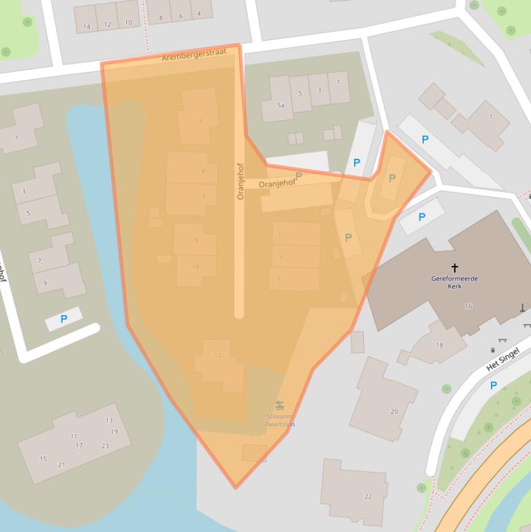 Kaart van postcodegebied 8064KB.