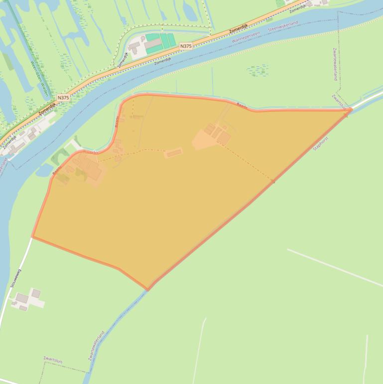 Kaart van postcodegebied 8064PG.