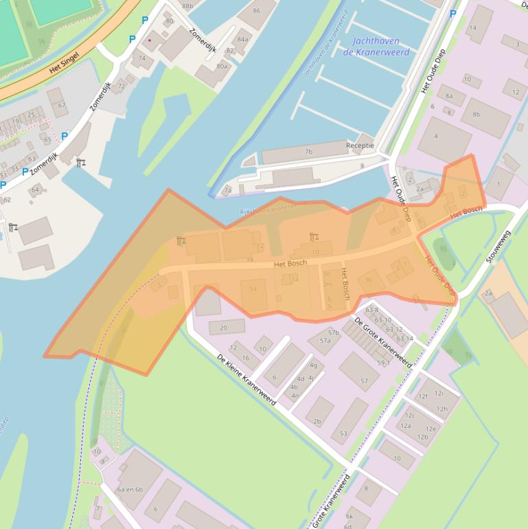 Kaart van postcodegebied 8064PM.