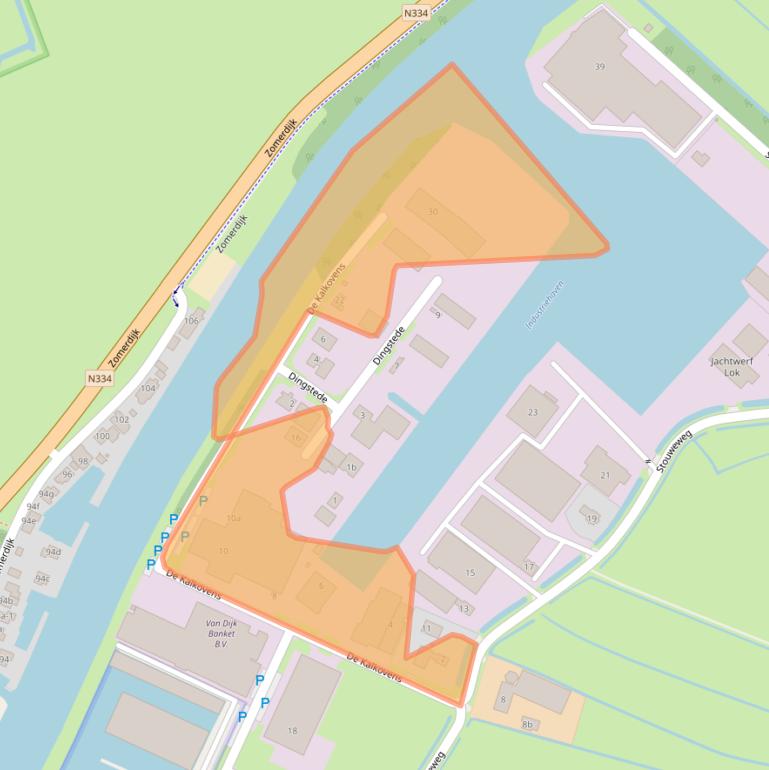 Kaart van postcodegebied 8064PS.