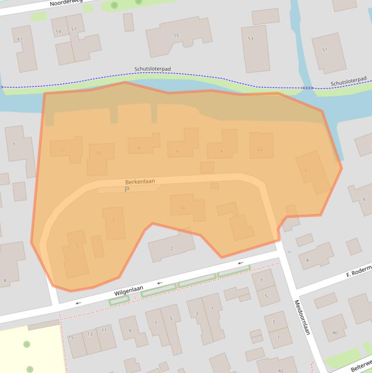 Kaart van postcodegebied 8066PL.