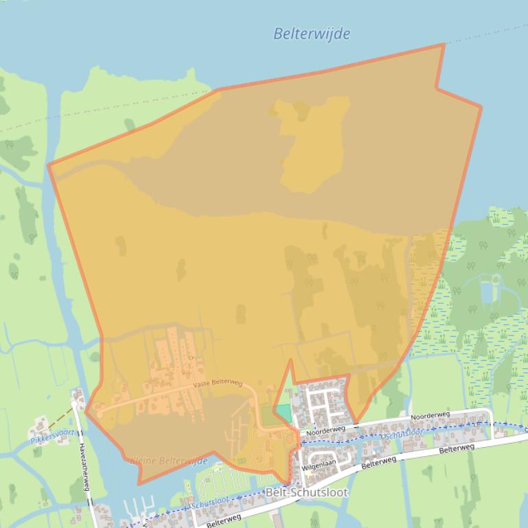 Kaart van postcodegebied 8066PT.