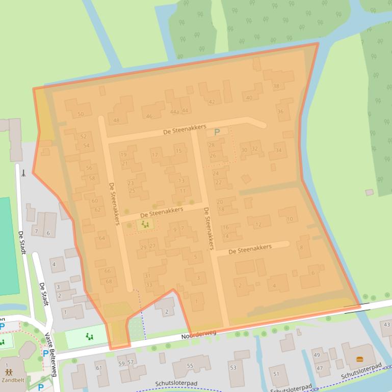 Kaart van postcodegebied 8066PV.