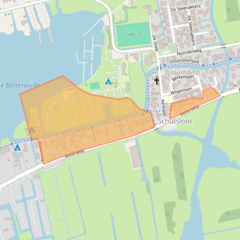 Kaart van postcodegebied 8066PX.