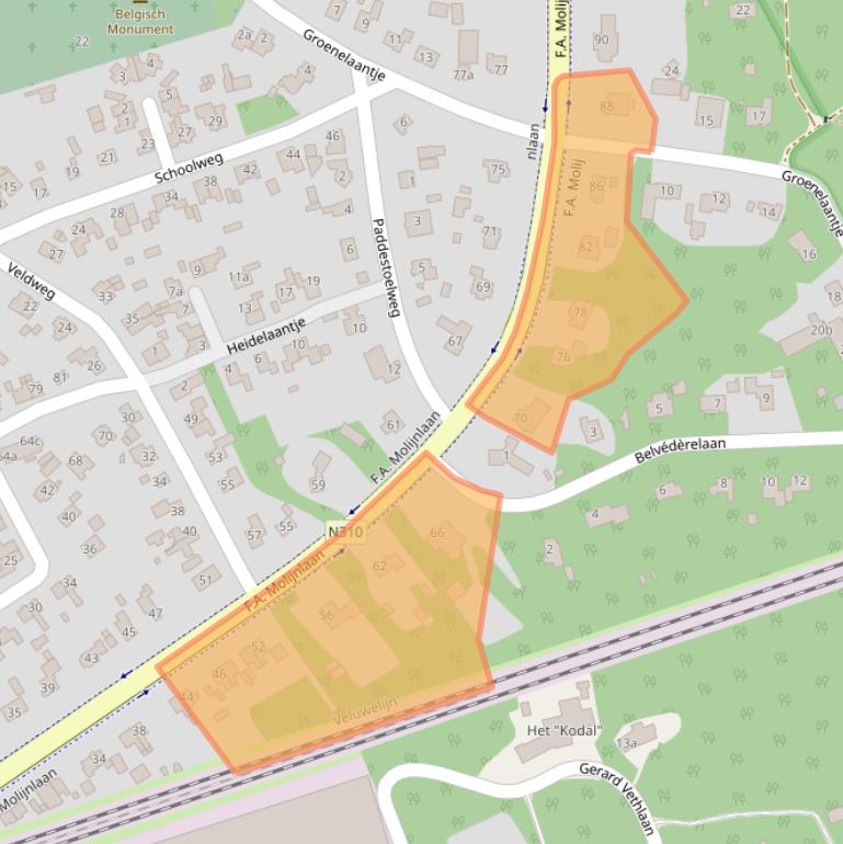 Kaart van postcodegebied 8071AH.