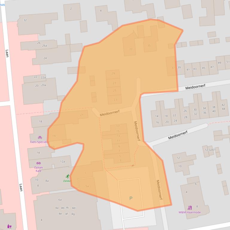 Kaart van postcodegebied 8071AL.