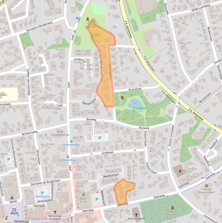 Kaart van postcodegebied 8071AM.