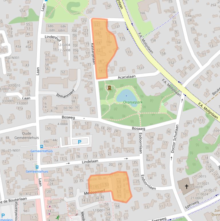 Kaart van postcodegebied 8071AN.