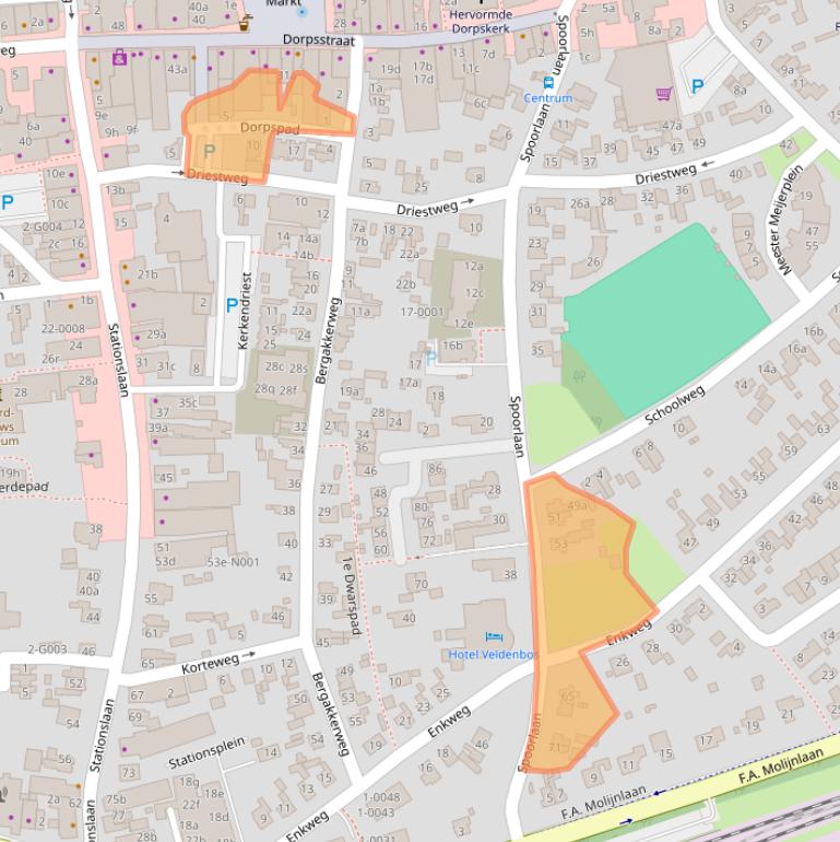 Kaart van postcodegebied 8071BV.