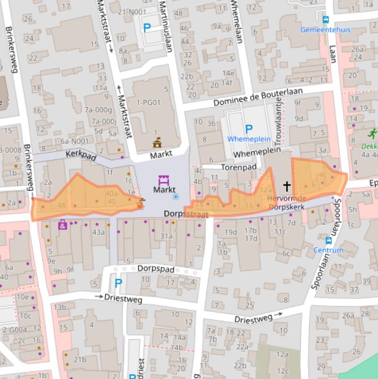 Kaart van postcodegebied 8071BZ.